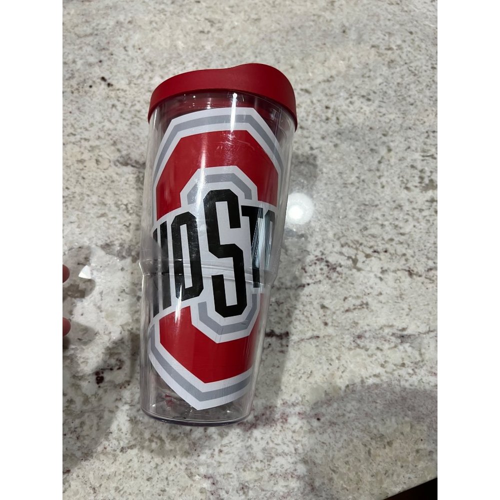 Tervis Ohio State Buckeyes 24oz Insulated Tumbler Travel Cup with Red Lid OSU